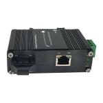 Mini Industrial 100/1000BASE-X to 10/100/1000BASE-T 30W PoE+ Media Converter
