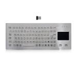 IP65 Metal Industrial 2.4G Wireless Keyboard With Touchpad Desktop Version
