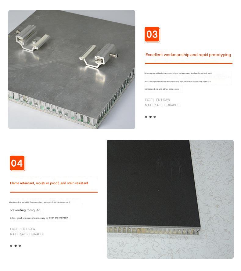 All Aluminum Ceiling Honeycomb Panel Wood Grain Sound Insulation Hot Aluminum Alloy Composite Stone Contemporary Design Style