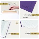 100GSM Paper Large Academic Planner Purple Softcover Wirebound