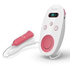 Wholesale PINK CE Ultrasound Fetal Doppler Plastic ABS OLED Display Fetal Heart Monitor from china suppliers