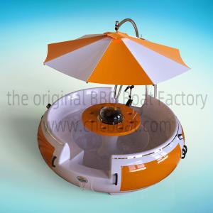 Wholesale 733.7kg Max Load 12V 650W Diameter 250cm FRP BBQ Boat from china suppliers