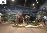Playground Indoor Artificial Dinosaur Skeleton Replica Life Size Fiberglass