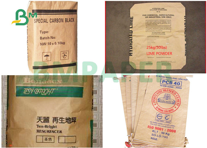 70gsm 80gsm Semi Extensible Cement Kraft Paper For Packaging Cement