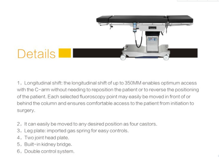 OT table surgical operating room use Multi-purpose surgical bed electric Operating Table
