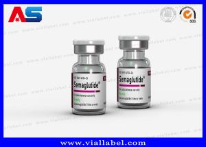 Wholesale Semaglutide 2ml Customized Adhesive Small Bottle Label With Varnish UV Spot / Hot Stamp / Foil from china suppliers