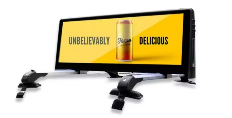 Car Taxi Top Outdoor LED Display High Brightness With 960x320mm Screen Size