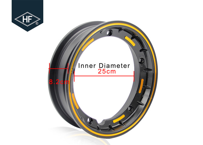 Piaggio Vespa Motorcycle Wheel Parts , Black Motorcycle Wheel Rims For PX125 PX150