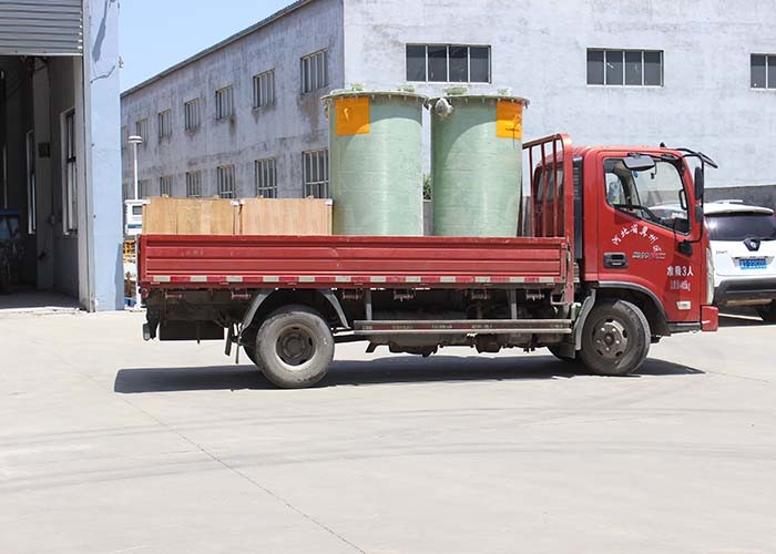 Cross Wound Cylindrical Frp Chemical Storage Tanks Horizontal Water Tank