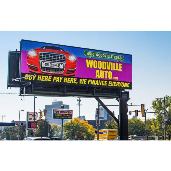 IP65 Waterproof Outdoor Advertising Led Display Screen 10000Dots/M2 3 In 1 Smd