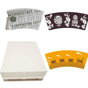 Wholesale Printing Gloss Pe Laminated Paper Sheets Paper Cup Making Raw Material Waterproof from china suppliers