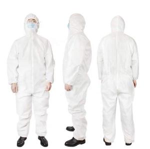 Wholesale Epidemic Prevention Use Disposable Protective Suit , Non Woven Isolation Gown from china suppliers