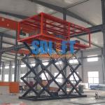 Hydraulic Scissor Car Lifts For 2 Cars Parking