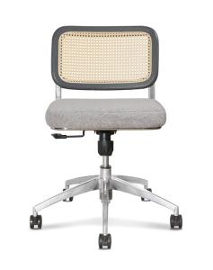 Wholesale Executive Rattan Office Chairs 29 Cm Back Wooden Grey With Lumbar Support 83cm from china suppliers
