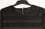 Lounge Ladies Striped Cotton Tops Black And White Striped Shirt