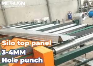 Wholesale Zinc Coated Steel Roll Forming Machine For Trapezoidal Grain Silo Panels from china suppliers