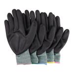 Waterproof nylon black and white ash knitting polyurethane industrial safety