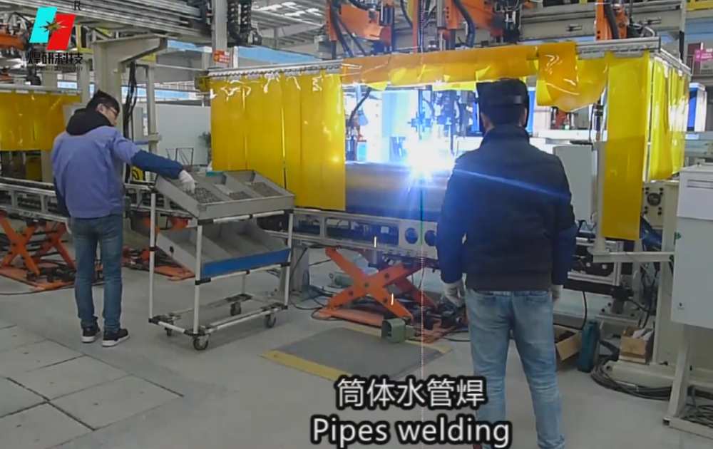 380V Solar Water Heater Tank Welding Equipment For Manufacturing Plant