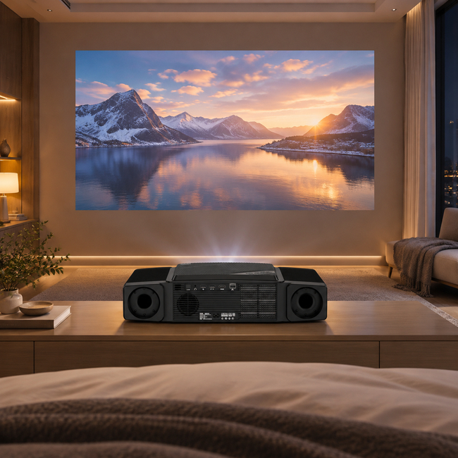 Smart Gaming Projector with 2600 Lumens and Automatic Screen Alignment