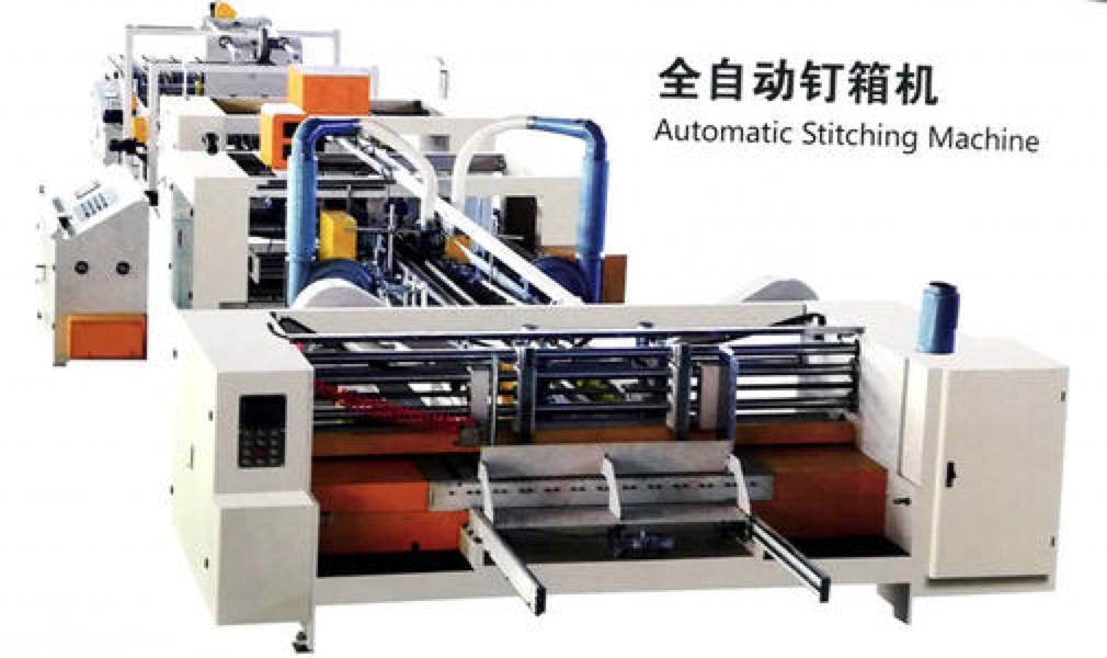 Wood Packaging Material Automatic Stitcher for Carton Box 4450mm Length Fast Stitching