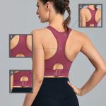 Running Crop Top Plus Size Sports Bra Active Stretch Shockproof With Breathable