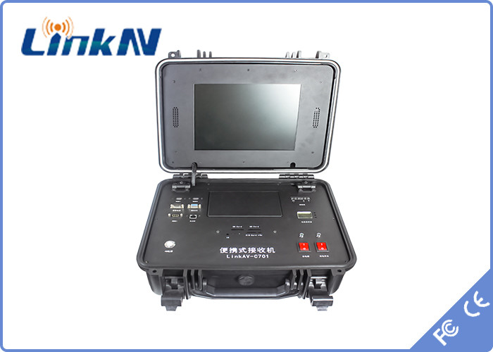 Rugged COFDM Video Receiver HDMI CVBS with Display 4G & WiFi Diversity Reception Low Latency