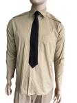 Cotton Multicolor Security Guard Uniform White Police Shirt With Tie