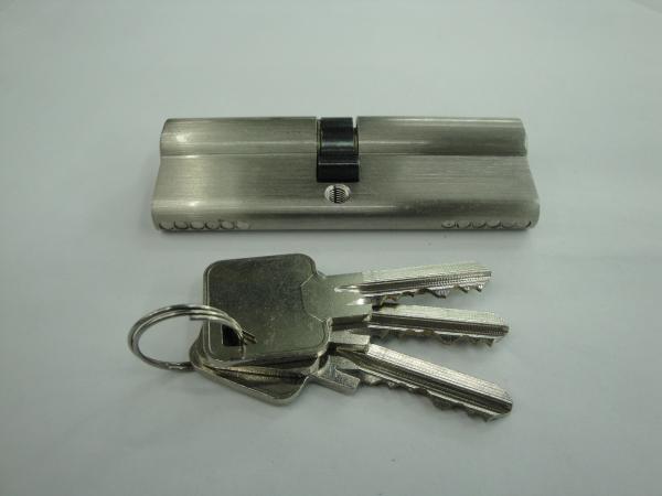 90mm(45*45) Euro Profile Double Brass Cylinder Lock with 3 brass normal keys SN