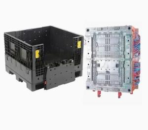 Wholesale Folding Plastic Pallet Box Mould Collapsible Pallet Bins Mold from china suppliers