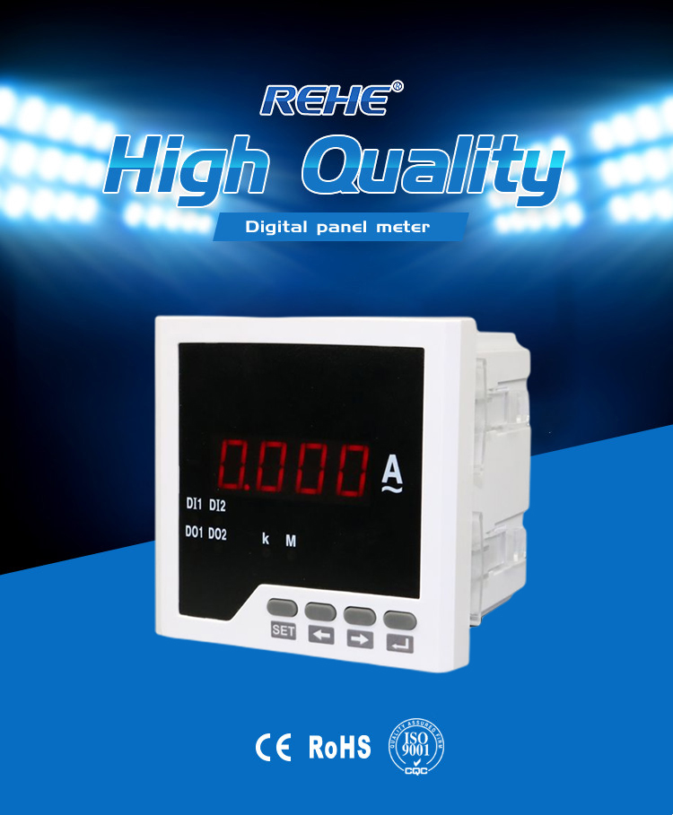 Factory bottom price RH-DA21 ampere meter Single Phase Digital Analog Ampermeter
