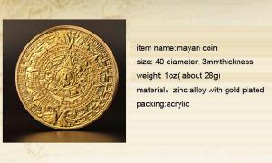 Wholesale Hot sale maya coin/maya silver coin/maya gold coin from china suppliers