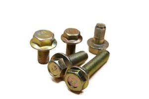 Wholesale Carbon steel Zinc Yellow Plated Metric Din 6921 DIN 6923 Serrated Hex Flange Bolt and Nuts from china suppliers
