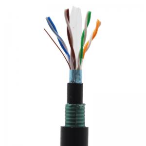 Wholesale Armored Outdoor Shielded CAT6 Ethernet Cable Antirat Bite Network Cord from china suppliers