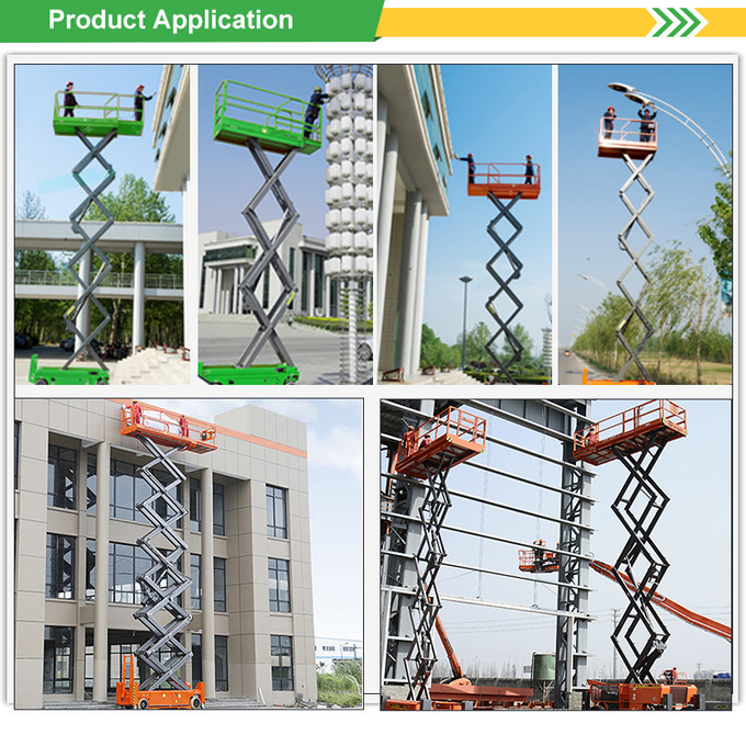 14m 12m 10m 8m 6m Battery Electric Man Lift Self-Propelled Scissor Lift For Aerial Work