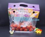 Zip lockk Clear Stand Up Fruit Pouch Packaging Bags, Vented Produce Bags with