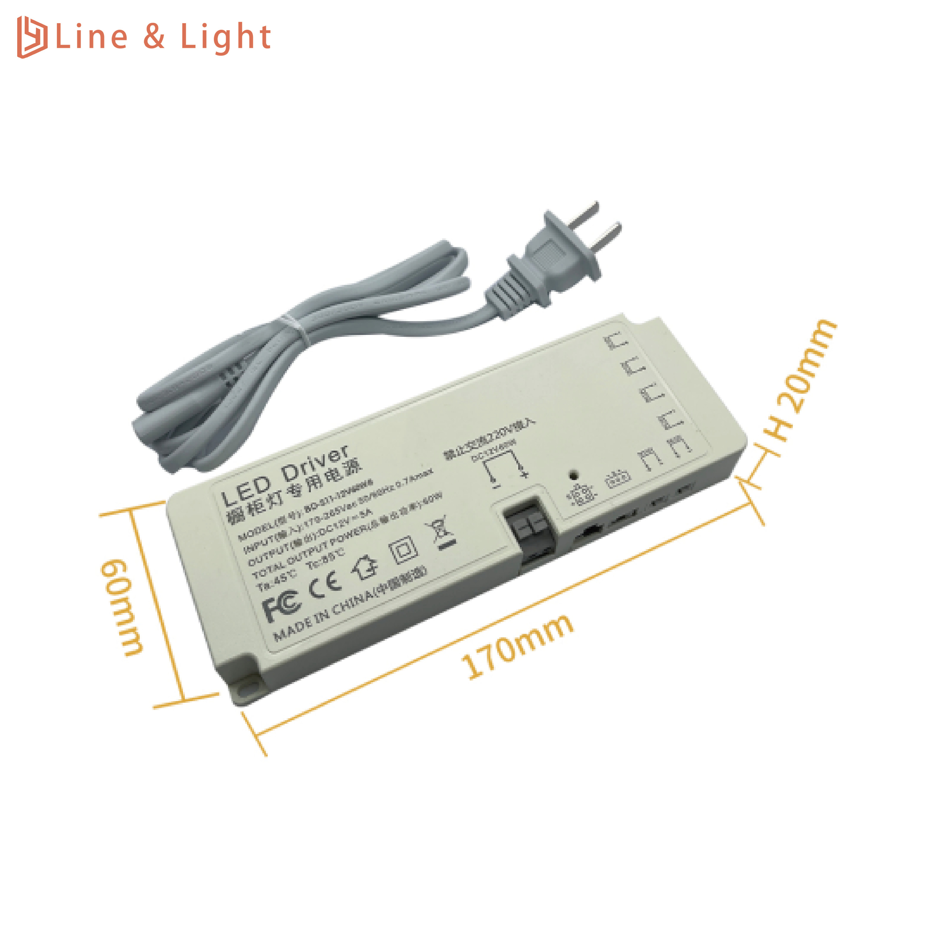 24v Led Driver 12v Power Supply 20w 36w 60w Constant Voltage Ultra-thin LED Driver for Led Panel