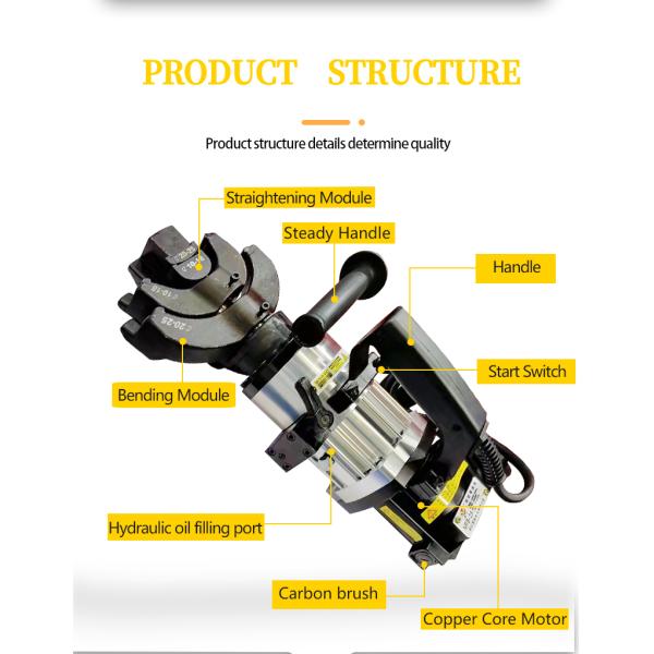 Bending Machine Manual Rebar Bender Portable Handheld Type Steel Bar 4-32mm