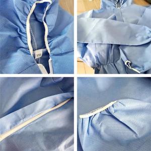 Wholesale Durable Liquid Resistant Disposable Hooded Coveralls / Disposable Protective Suit from china suppliers