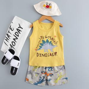 Wholesale Kids Cartoon Printed Nightwear / Vest And Shorts Pyjamas leisure breathable from china suppliers