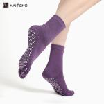 Custom Soft Cotton Non Slip Yoga Socks For Women Five Toe Grip Yoga Socks