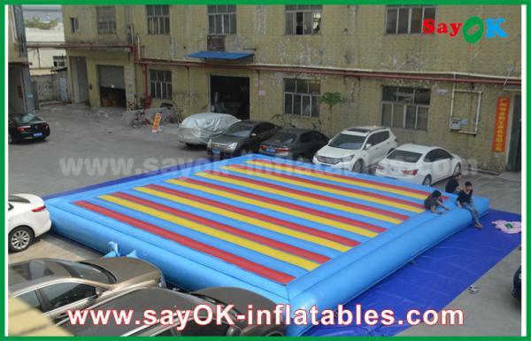 Quality 0.55mm PVC Inflatable Mat Bouncer For Children Playing Sports Game for sale