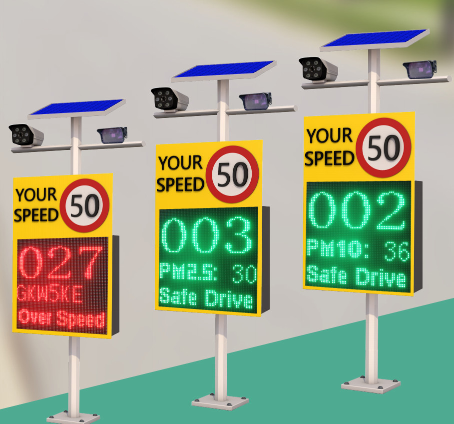 VMS Display Radar Speed Signs with LPR Camera Radar Speed Display Signs