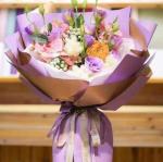 Gilt Flower Bouquet Wrapping Paper 58x58cm Flower Packaging Paper