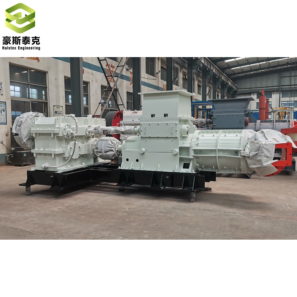 JKY55/55-40 Halstec Double Stage Vacuum Extruder Fully Automation System Clay Brick Making Machine Fully Automatic