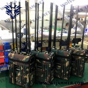 Wholesale 200m DC24V Backpack Signal Jammer Manpack GSM 4G 5G 120 Watt 1880MHz from china suppliers