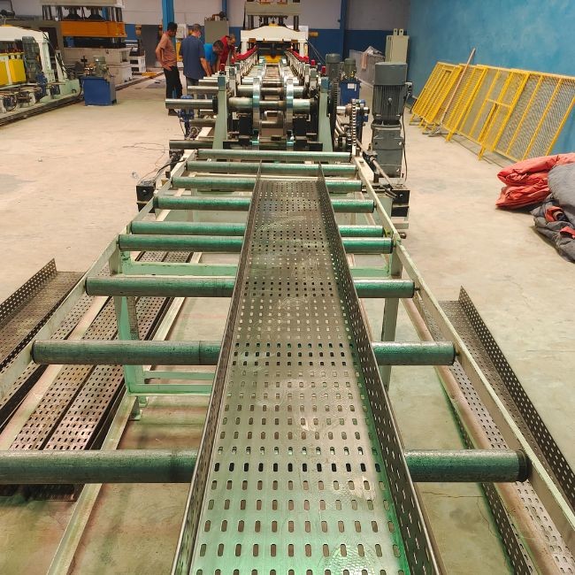 Adjustable Metal Cable Tray Roll Forming Machine Fully Automatic High Speed