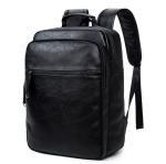 New Men's Travel Backpack Korean Backpack Leisure Student Schoolbag Soft PU