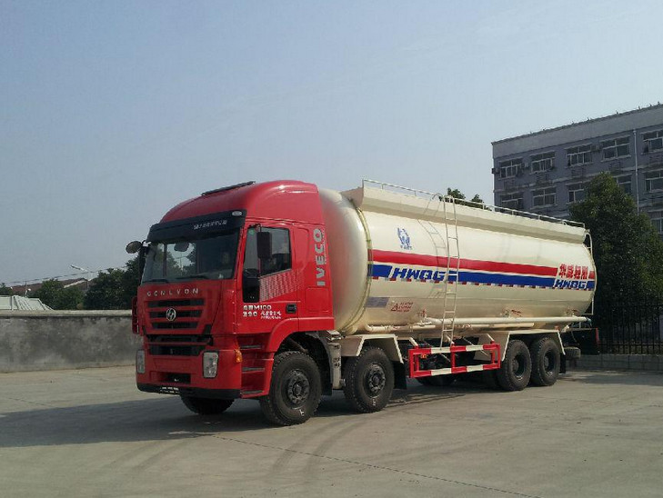 Semi Bulk Cement Tank With Air Compressor High Strength Steel Material