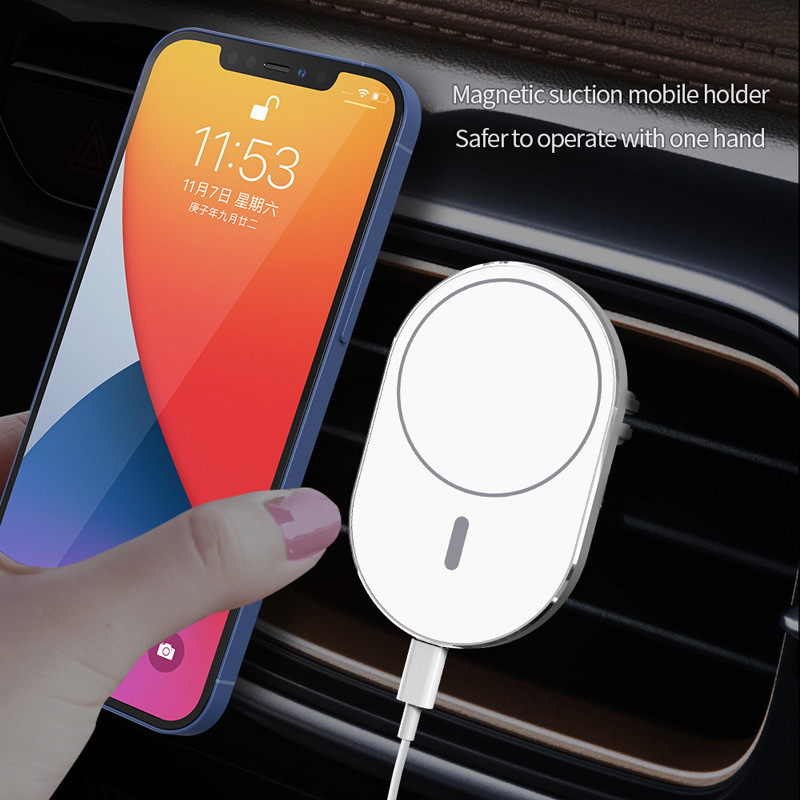 OEM ODM Quick Magsafe Car Mount Charger Charging Distance 8mm