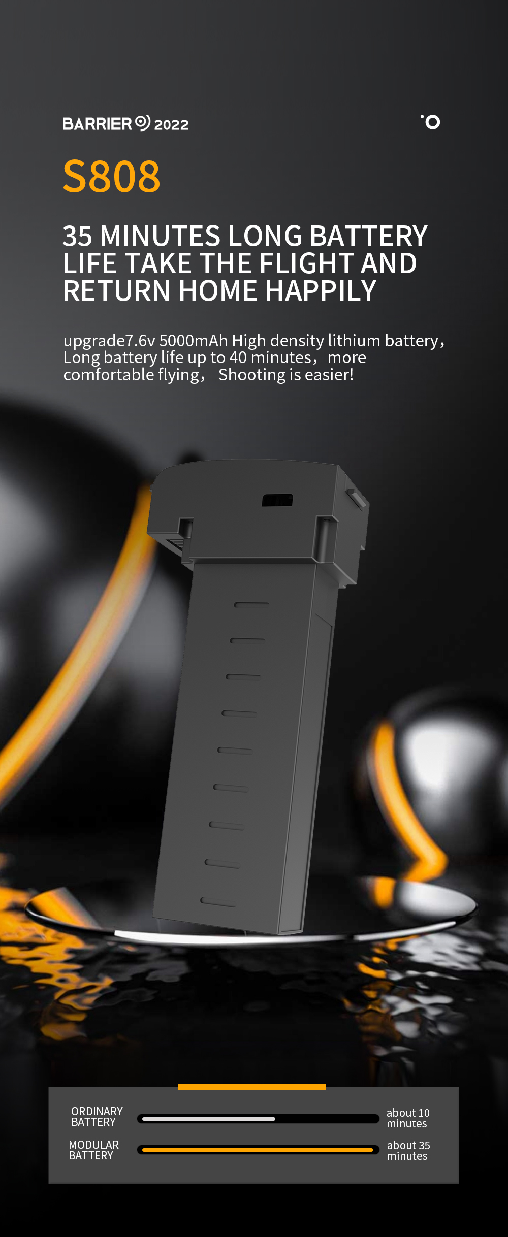 3km Range S808 Drone With 8k Camera 5g Wifi 3 Axis Eis Gps Long Distance 3km Brushless Motor Foldable Quadcopter Drones